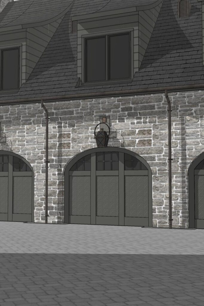 render of a large house in Houston