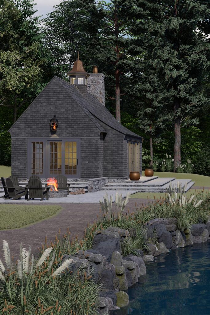 Rendering of a lake home in Lake Geneva