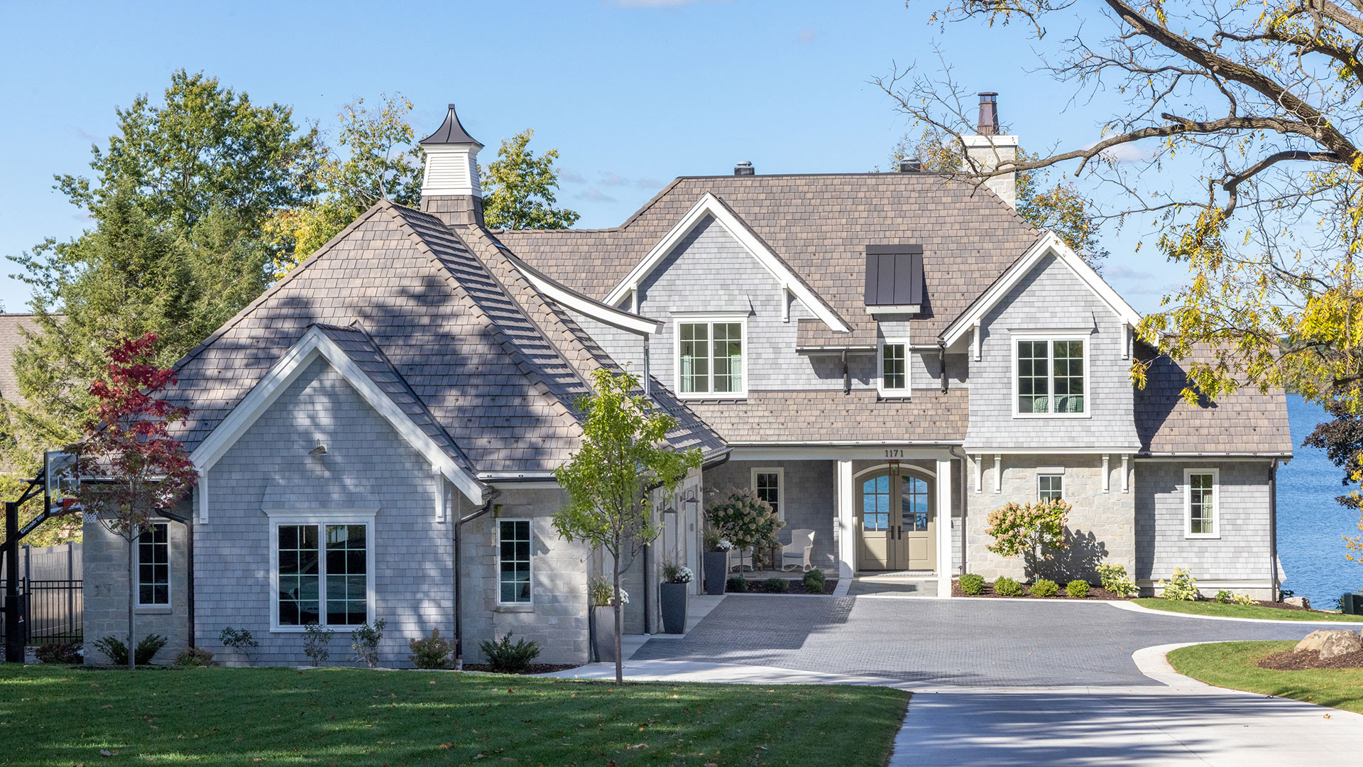 a newly remodeled lake home in Wisconsin