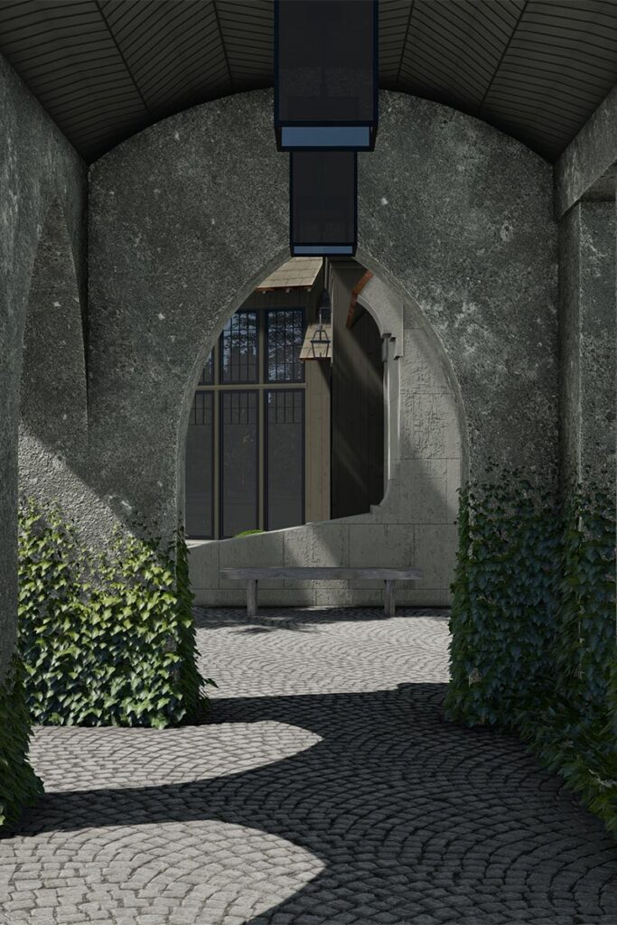 Render of a large house in Nashville