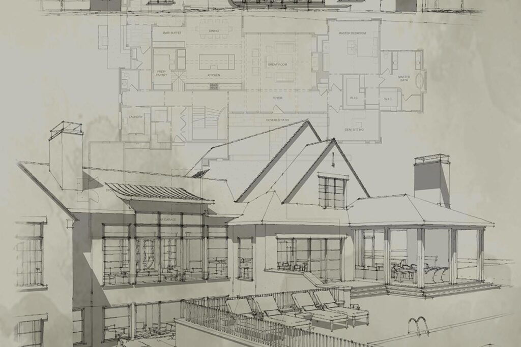 a architectural drawing
